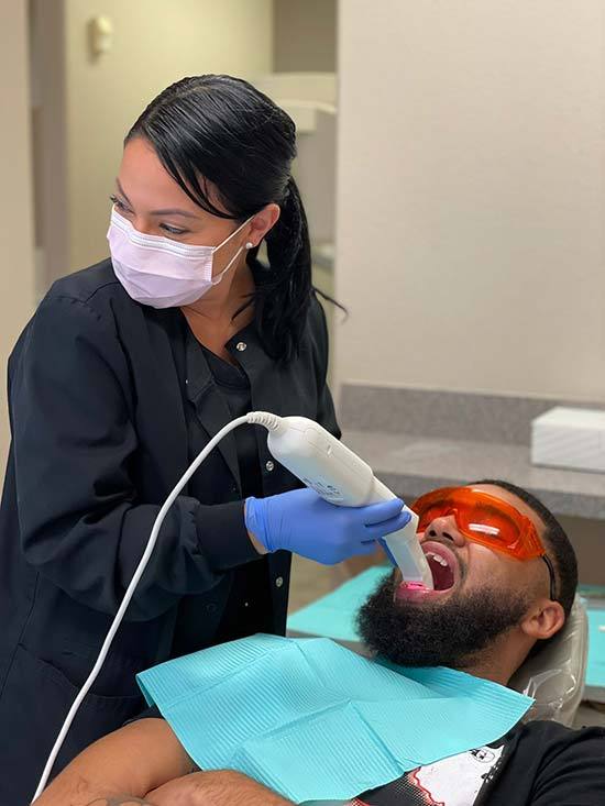 Carrollwood Smiles dental office front desk, Tampa FL